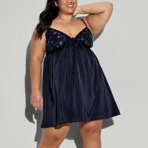 NEY Wild Fable Womans Medium Navy Blue Mini Dress